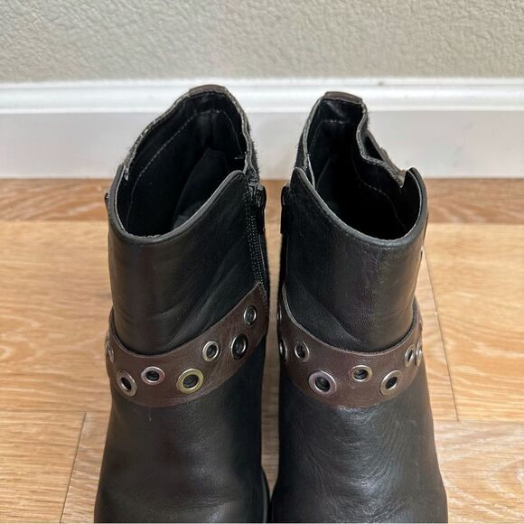 Naturalizer Drea Women’s Size 7 Leather Calf Fur Grommet Ankle Booties - Picture 9 of 13